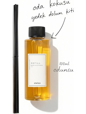 olailon Odunsu Kokulu Oda Kokusu Yedek Dolum Kiti – 100 ml