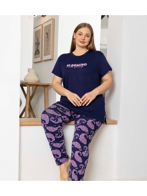 Aydoğan Kadın Pijama Takımı Kısa Kol Büyük Beden & Battal