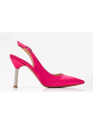 Ellolita Luxury Shoes Saten Taşlı Özel Tasarım El Yapımı Stiletto