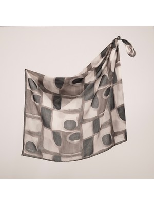 Piramit Naturel Eşarp | Blok