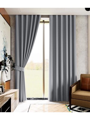 Nivemes Home Gri Blackout Düz Karartma Güneşlik Apm