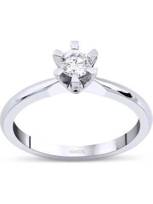 Makdis Pırlanta 0.20 Karat Tektaş Pırlanta Yüzük