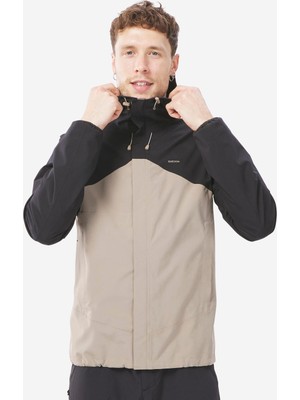 Decathlon Quechua Erkek Outdoor Yağmurluk - Siyah/bej - MH150