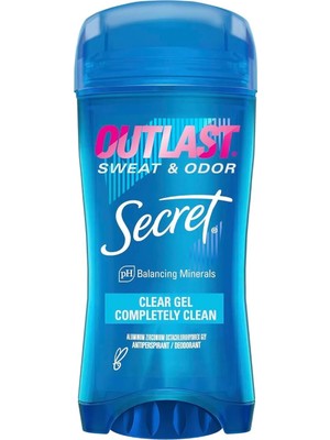 Secret Outlast Completely Clean Clear Gel Deodorant Jel 73GR