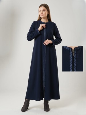 Nazife  Kadın Büyük Beden Ferace Petek Kumaş Anne Ferace/pardesü