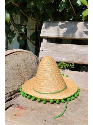 Aktez-El Çocuk Meksika Hasır Şapka