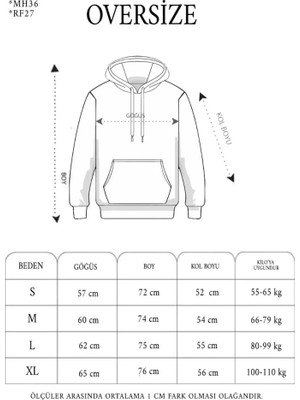 Modi Green Kadın Salaş Stil Siyah Double Oversize Kapüşonlu Nakışlı Sweatshirt