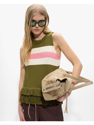 Parfois Kadın %100 Pamuk Çizgili Örme Üst