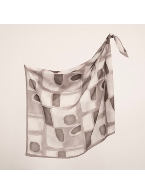 Piramit Naturel Eşarp | Blok