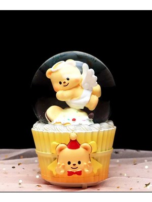 PremiumPort Renkli Işıklı Müzikli Büyük Boy Kar Küresi, Özel Tasarım