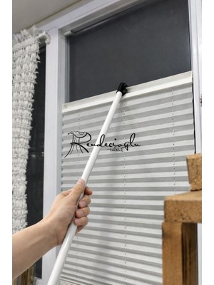 Rendecioğlu Tekstil Plise Perde Çekme Çubuğu 75 cm Alüminyum Profil