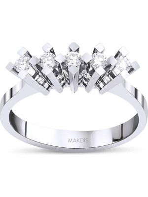 Makdis Pırlanta 0.25 Karat Beştaş Pırlanta Yüzük