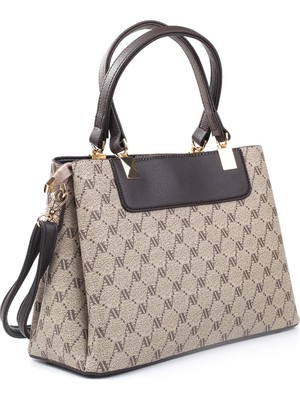 Armine 206-VIZON Nokta Baskılı Kadın El & Omuz Çantası