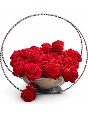 Elasu Metal Zincirli Sepet Vazo – Çok Amaçlı Şık Tasarım