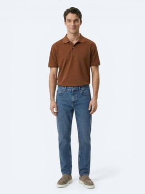 Kip Indigo Relaxed Fit Denim Pantolon