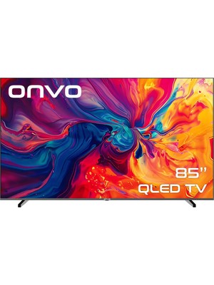 Onvo 85VQ90F2UA 85'' 216 Ekran Uydu Alıcılı 4K Ultra HD Google Smart QLED TV