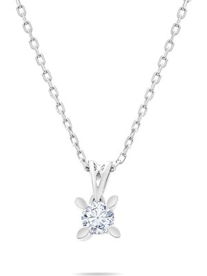 Makdis Pırlanta 0.20 Karat Tektaş Pırlanta Kolye