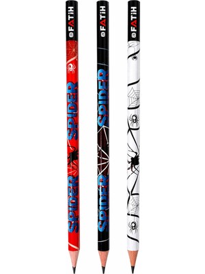 Danacı Kırtasiye Fatih Spider Desenli Kurşun Kalem 3 Adet