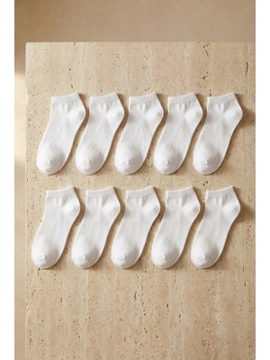 Katia & Bony Kadın 10'lu Basic Step Çorap Beyaz