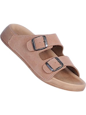 Gezer 16384 Taba Kadın Günlük Düz Terlik