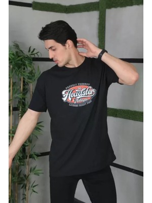 Modi Green Baskılı Unisex Günlük Stil Modernist Hat Sanatı Beyaz Pamuklu Oversize Tişört