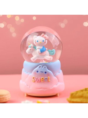 PremiumPort Içi Dönmeli, Püskürtmeli, Işıklı ve Müzikli Büyük Boy Kar Küresi