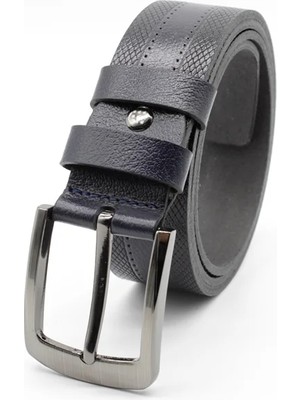 İmza Lacivert Hakiki Deri Casual 4 cm Analin Kemer 1046260200