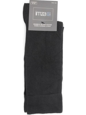 İmza Siyah Düz Bambu Soket Çorap 1060255150