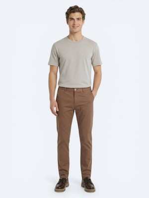 Kip Gri Düz T-Shirt