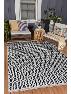 Carpet Diem Home Design Alya- Çift Taraflı, Katlanabilir, Yıkanabilir, Pamuk Kilim; Salon, Oturma Odası, Balkon