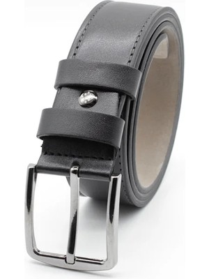 İmza Siyah Normal Tokalı Düz Analin Casual Suni Deri Dikişsiz Kemer 1046255203