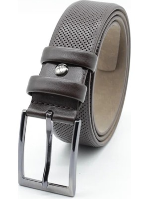 İmza Kahverengi Classic Suni Deri Dikişli Kemer 1046260202