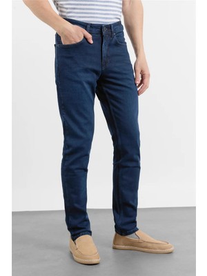 İmza Koyu Lacivert 5 Cep Slim Fit Denim Pantolon 1023255169