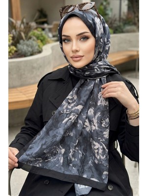 İmaj Butik Siyah Ipekhan Desenli Kraş Şal