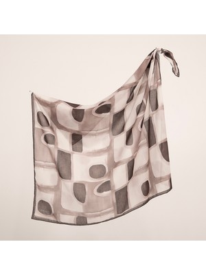 Piramit Naturel Eşarp | Blok