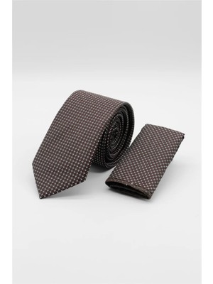 İmza Kırmızı - Mavi Desenli 6 cm Kravat 1090260115