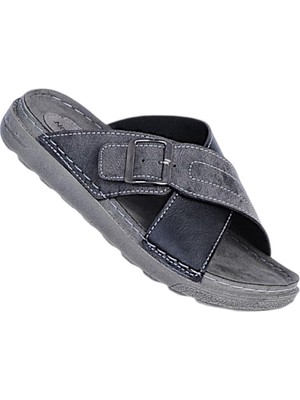 Gezer 15802 Siyah Erkek Günlük Terlik