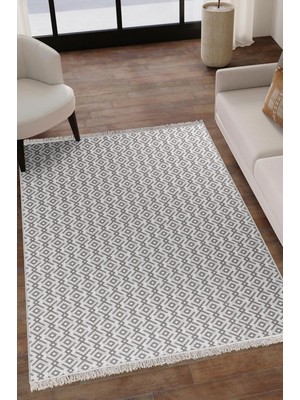 Carpet Diem Home Design Alya- Çift Taraflı, Katlanabilir, Yıkanabilir, Pamuk Kilim; Salon, Oturma Odası, Balkon