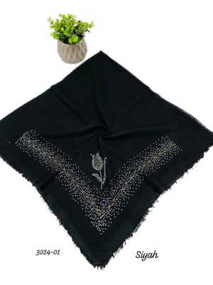 3024 Taşlı Flamlı Eşarp