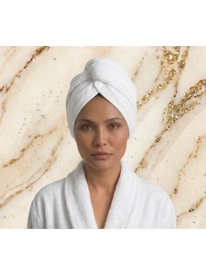 Fronte Home Saç Havlusu Saç Bonesi Extra yumuşak emici Pamuklu %100 Pamuk Plaj Banyo Havuz Deniz Sonrası Kurulama