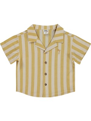 Civil Baby Çizgili 6-18 Ay Gömlek - Hardal