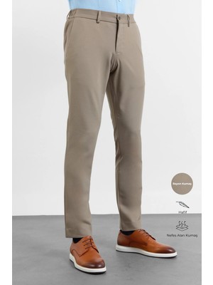 İmza Vizon Yan Cep Örme Slim Fit Esnek Jogger Pantolon 1003260173
