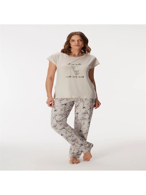 Brand 11383 Kadın T-Shirt ve Pantolon Takım