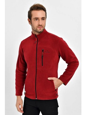 Dynamo Erkek Bordo Fermuarlı Cepli Polar Ceket 6544