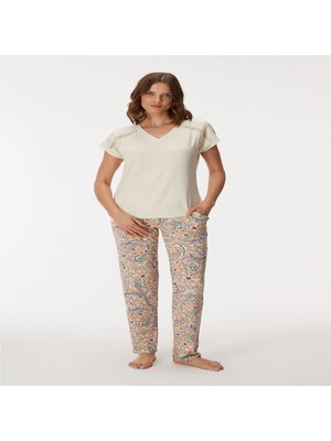 Brand 11357 Kadın T-Shirt ve Pantolon Takım