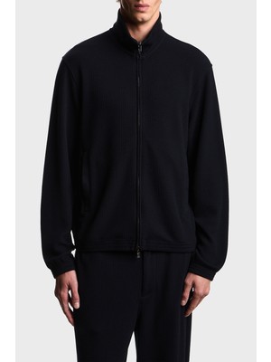 Emporio Armani Regular Fit Dik Yaka Fermuarlı Sweat Erkek Sweat EM005042 AF23623 UB118