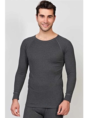 Brand Erkek Termal Geniş Yaka Reglan Uzun Kol Içlik T-Shirt (8565)