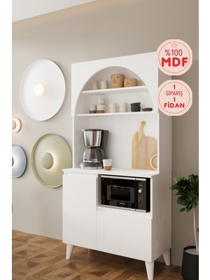 Balneom Pera 90 cm Mdf Kahve Köşesi