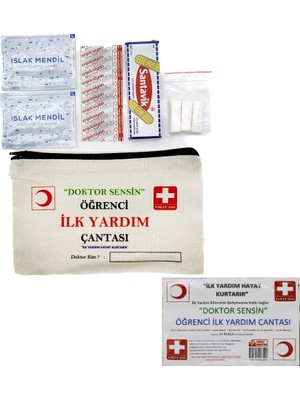 Hediye Bahçesi Bez Çantalı Öğrenci Ilk Yardım Seti