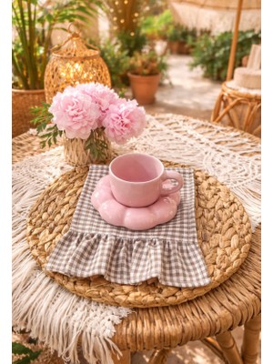 Nurgita Home Kahve Yanı Sunum Peçetesi &koktyel Peçetesi & Bardak Altlığı & Sunumluk ( 1 Adet )